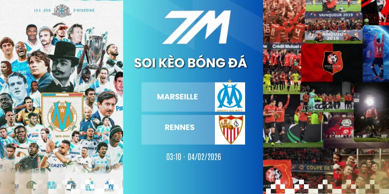 Tỷ Lệ Kèo Marseille Vs Rennes Hôm Nay Ngày 04/02/2026 – Cúp Pháp