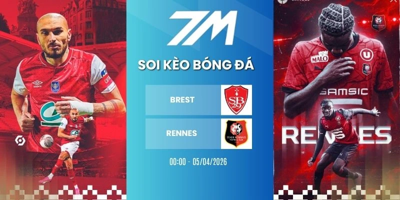 Kèo Bóng Đá Brest Vs Rennes Hôm Nay Ngày 05/04/2026 – Ligue 1