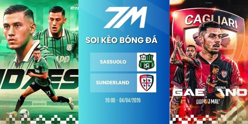 Kèo Nhà Cái Sassuolo Vs Cagliari Hôm Nay Ngày 04/04/2026 – Serie A