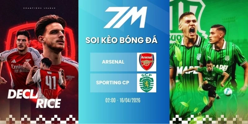 Kèo Bóng Đá Arsenal Vs Sporting CP Hôm Nay Ngày 16/04/2026 – C1
